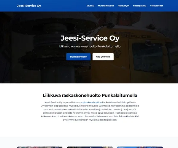 Jeesi Service kotisivut